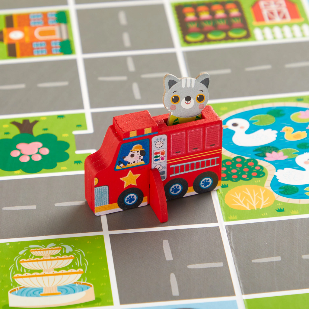 Fire Engine Rescue! Cooperative Board Game (Wooden)