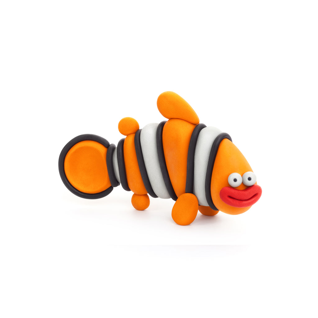HEY CLAY - OCEAN (CLOWNFISH, DISCUS, FISH, EEL), 6 CANS