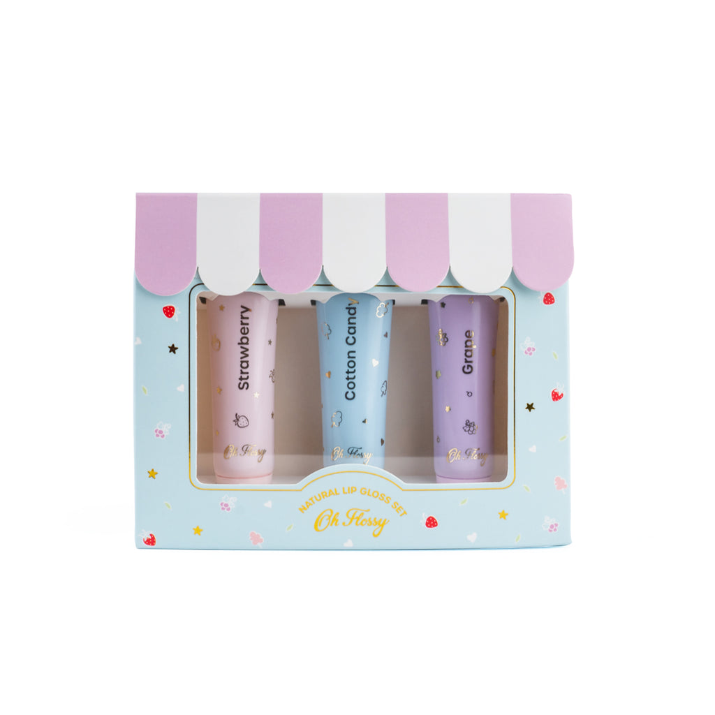 Oh Flossy - Natural Lip Gloss Set (3)