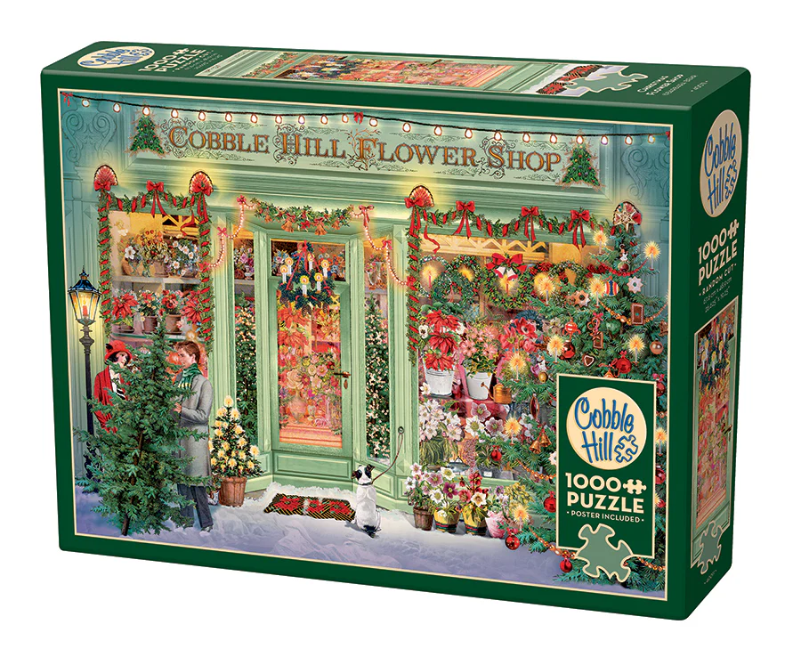 Christmas Flower Shop, 1000pc puzzle, Compact