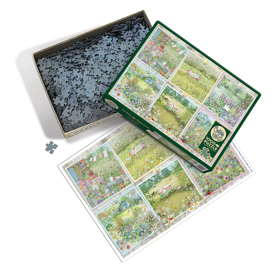 Cottage Gardens, 1000pc Puzzle, Compact