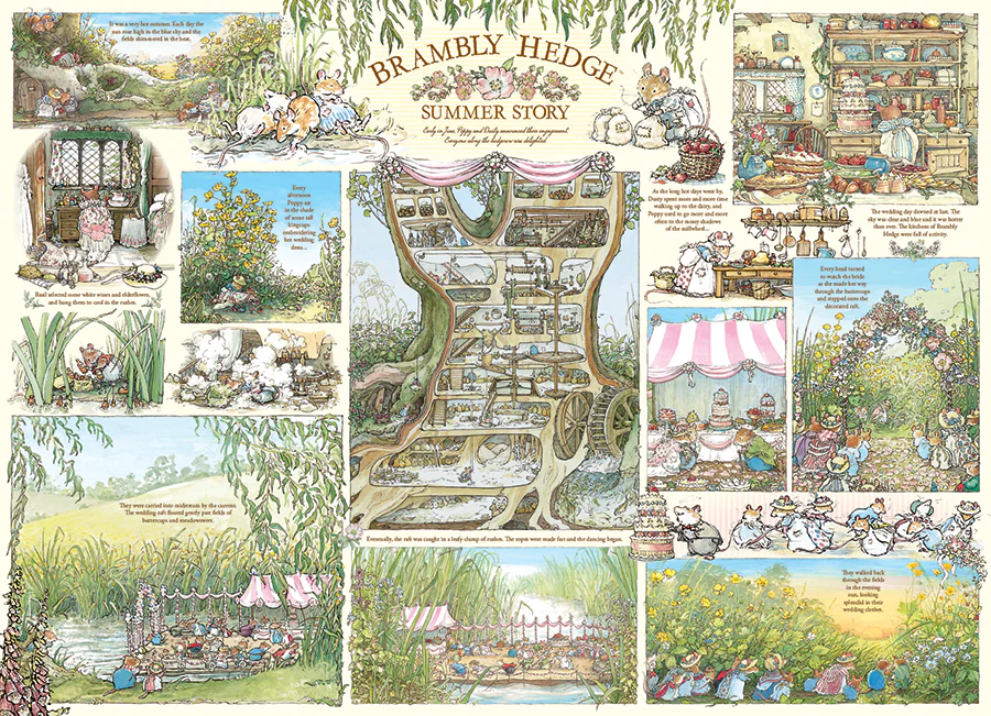 Brambly Hedge Summer Story, 1000pc Puzzle, Compact