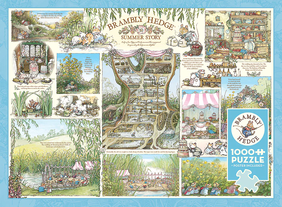 Brambly Hedge Summer Story, 1000pc Puzzle, Compact