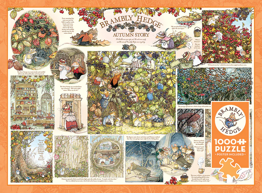 Brambly Hedge Autumn Story, 1000pc Puzzle, Compact