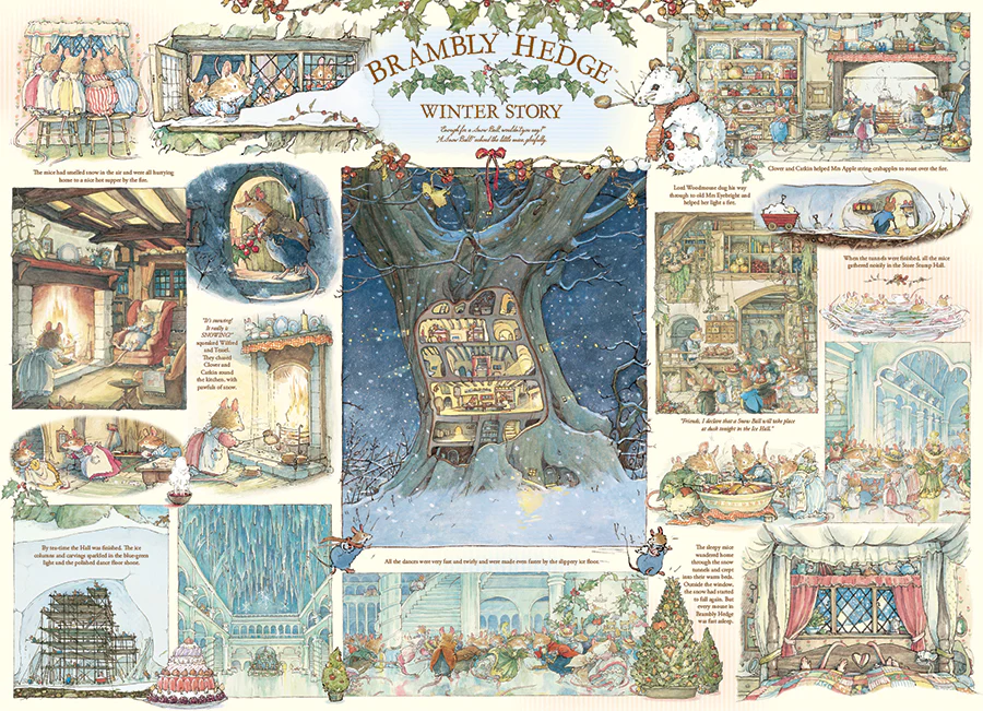Brambly Hedge Winter Story, 1000pc Puzzle, Compact