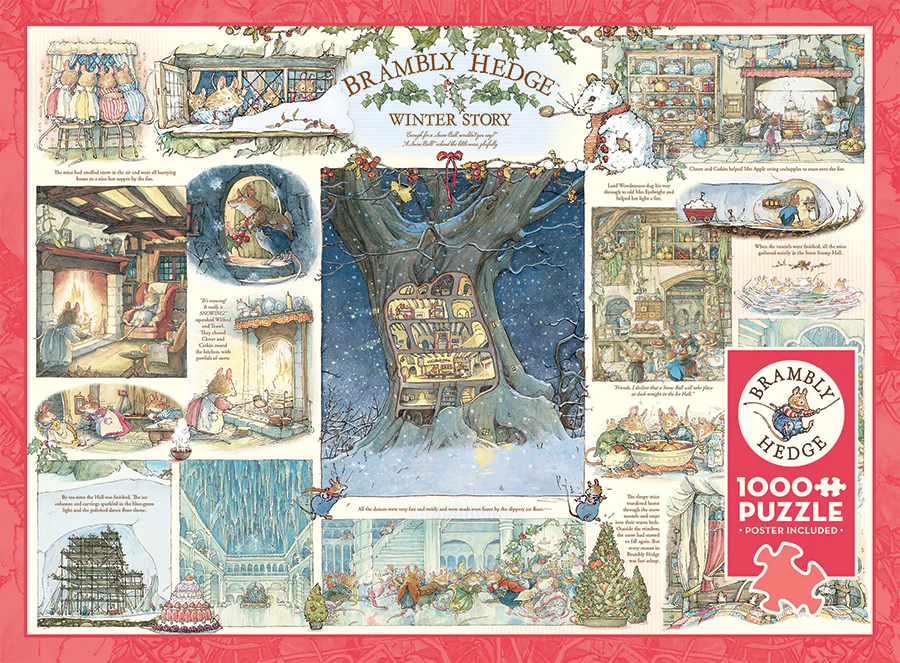 Brambly Hedge Winter Story, 1000pc Puzzle, Compact