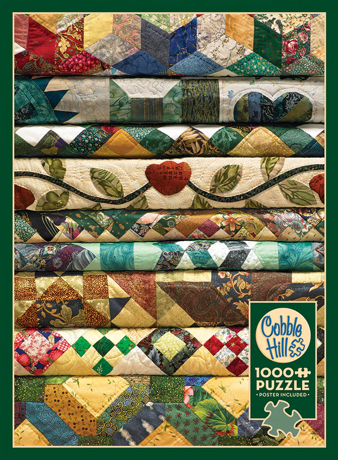 Grandma's Quilts, 1000pc Puzzle, Compact