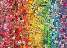 Load image into Gallery viewer, Colourful Rainbow, 1000pc Puzzle, Compact