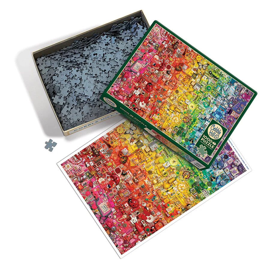 Colourful Rainbow, 1000pc Puzzle, Compact