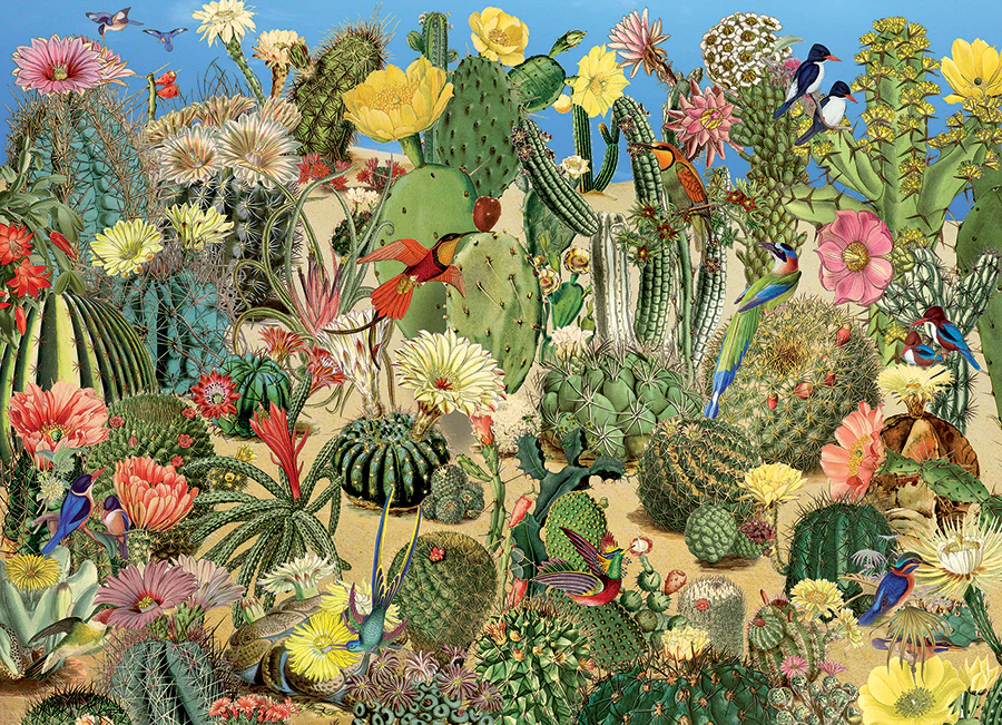 Cactus Garden, 1000pc Puzzle, Compact