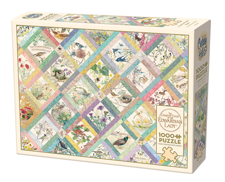 Country Diary Quilt,1000pc Puzzle, Compact