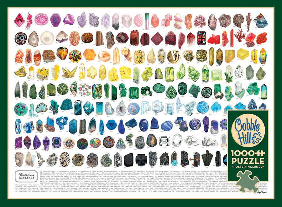 Marvelous Minerals, 1000pc puzzle, Compact