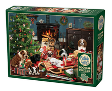 Load image into Gallery viewer, Christmas Puppies, 1000pc puzzle, Compact