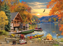 Load image into Gallery viewer, Lakeside Retreat, 1000pc Puzzle, Compact