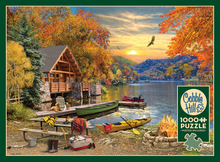 Load image into Gallery viewer, Lakeside Retreat, 1000pc Puzzle, Compact