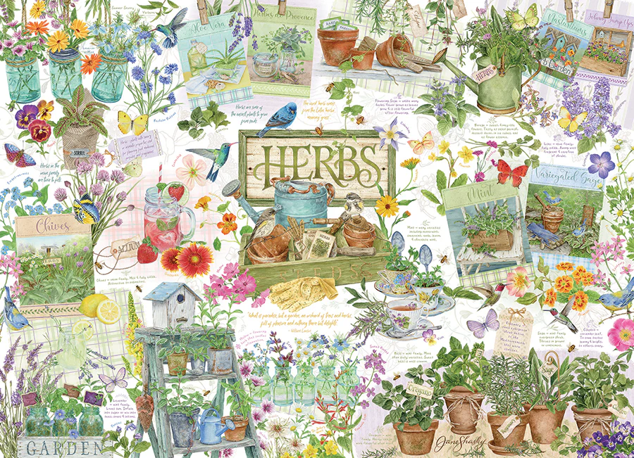 Herb Garden, 1000pc Puzzle, Compact