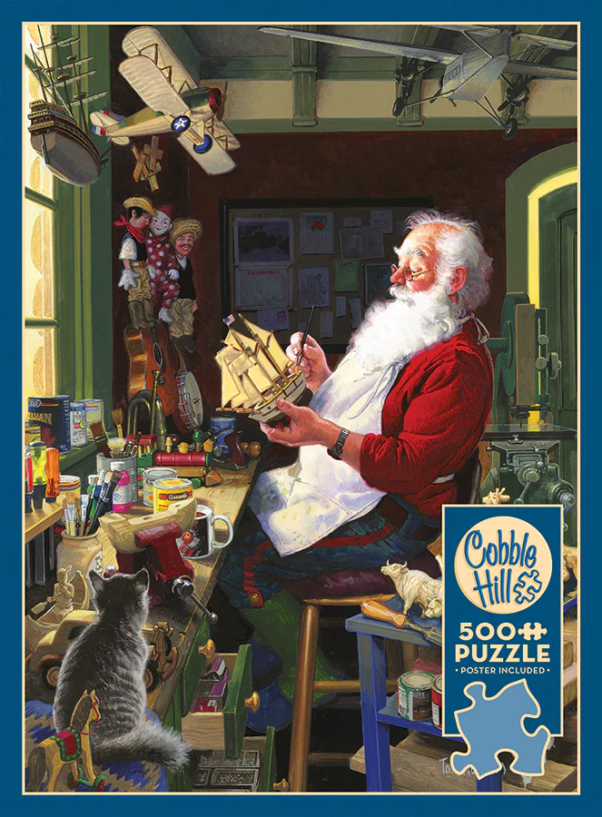 Santa's Workbench, 500pc puzzle, Compact