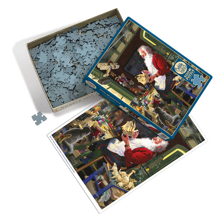 Santa's Workbench, 500pc puzzle, Compact