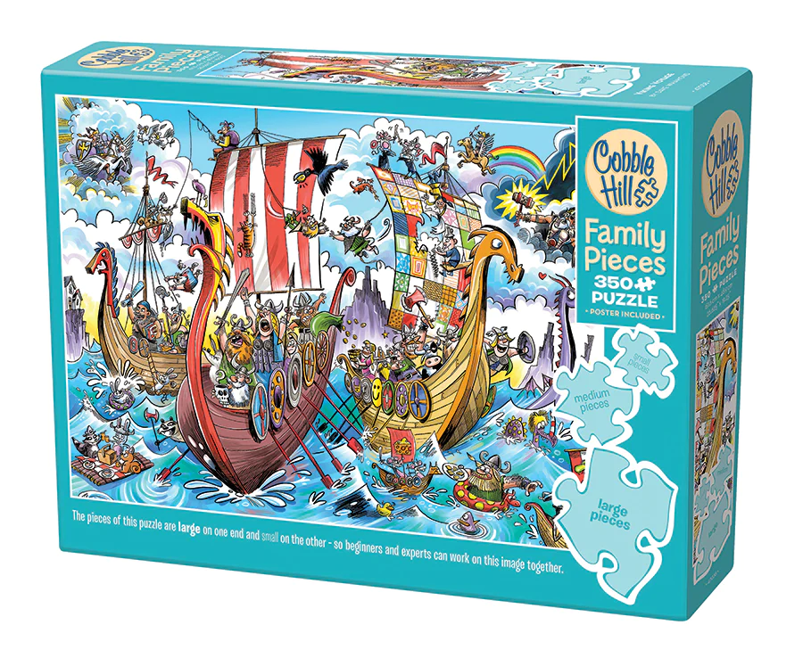 Vikings Voyage, 350PC, Different size pieces, Family