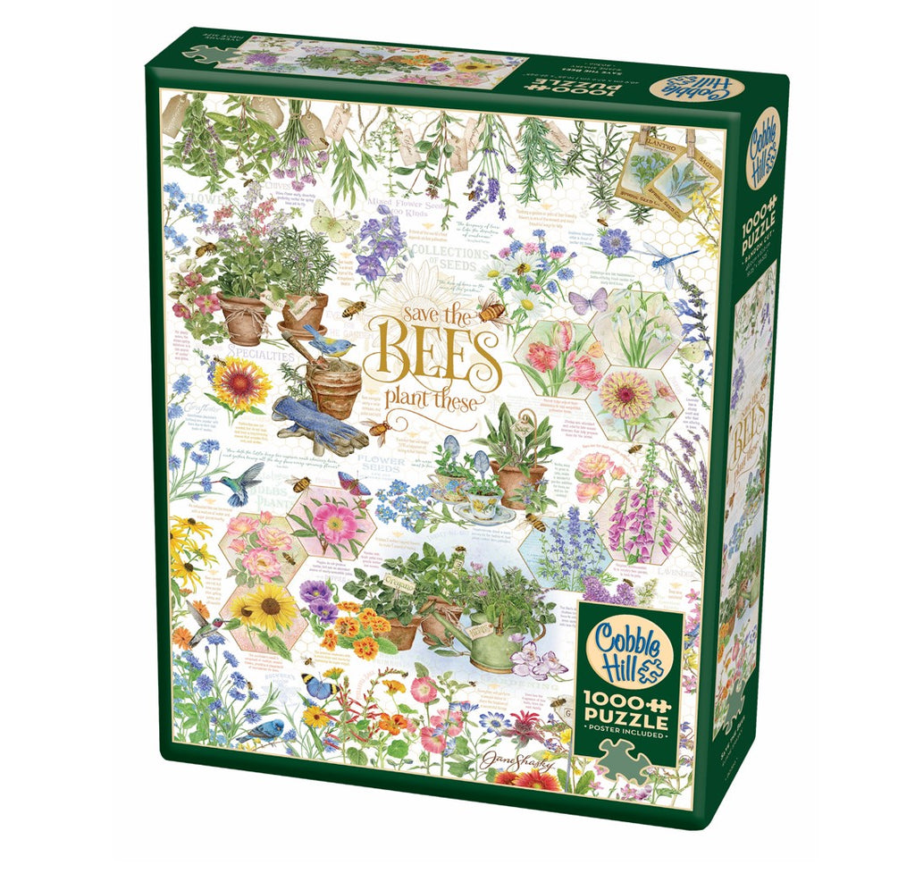 Save the Bees, 1000pc Puzzle, Compact