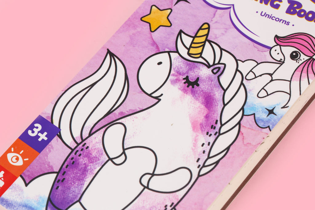 Pocket Water Colour Painting Book - Unicorns