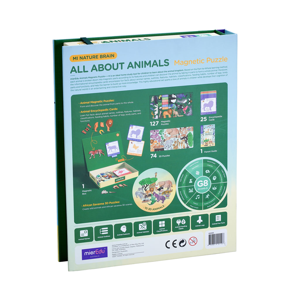 Magnetic Puzzle Play Kit-All About Animals Magnetic Puzzle (Large format)