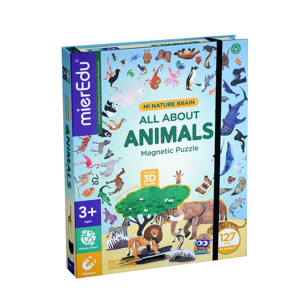 Magnetic Puzzle Play Kit-All About Animals Magnetic Puzzle (Large format)