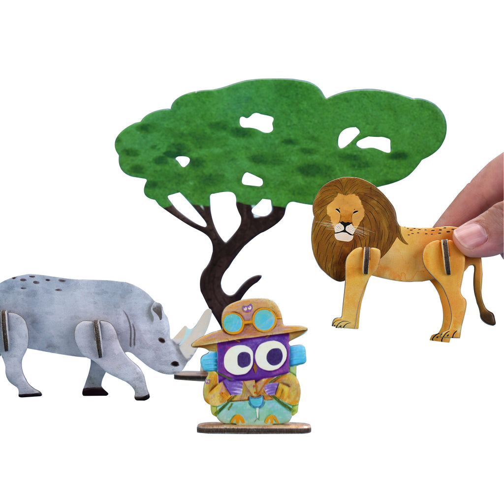 Magnetic Puzzle Play Kit-All About Animals Magnetic Puzzle (Large format)