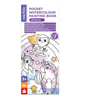 Pocket Water Colour Painting Book - Unicorns