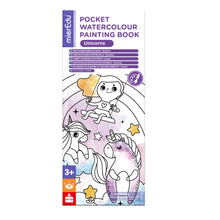 Load image into Gallery viewer, Pocket Water Colour Painting Book - Unicorns