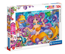 Load image into Gallery viewer, SUPER COLOUR: 104PC, BEAUTIFULMERMAID, Jewels Puzzle
