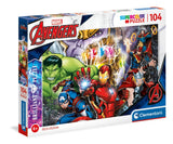 SUPER COLOUR: 104pc Brilliant Marvel Puzzle