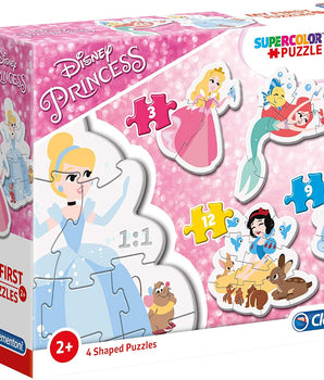 SUPER COLOUR: My First Puzzle - Disney Princess 3-6-9-12pcs