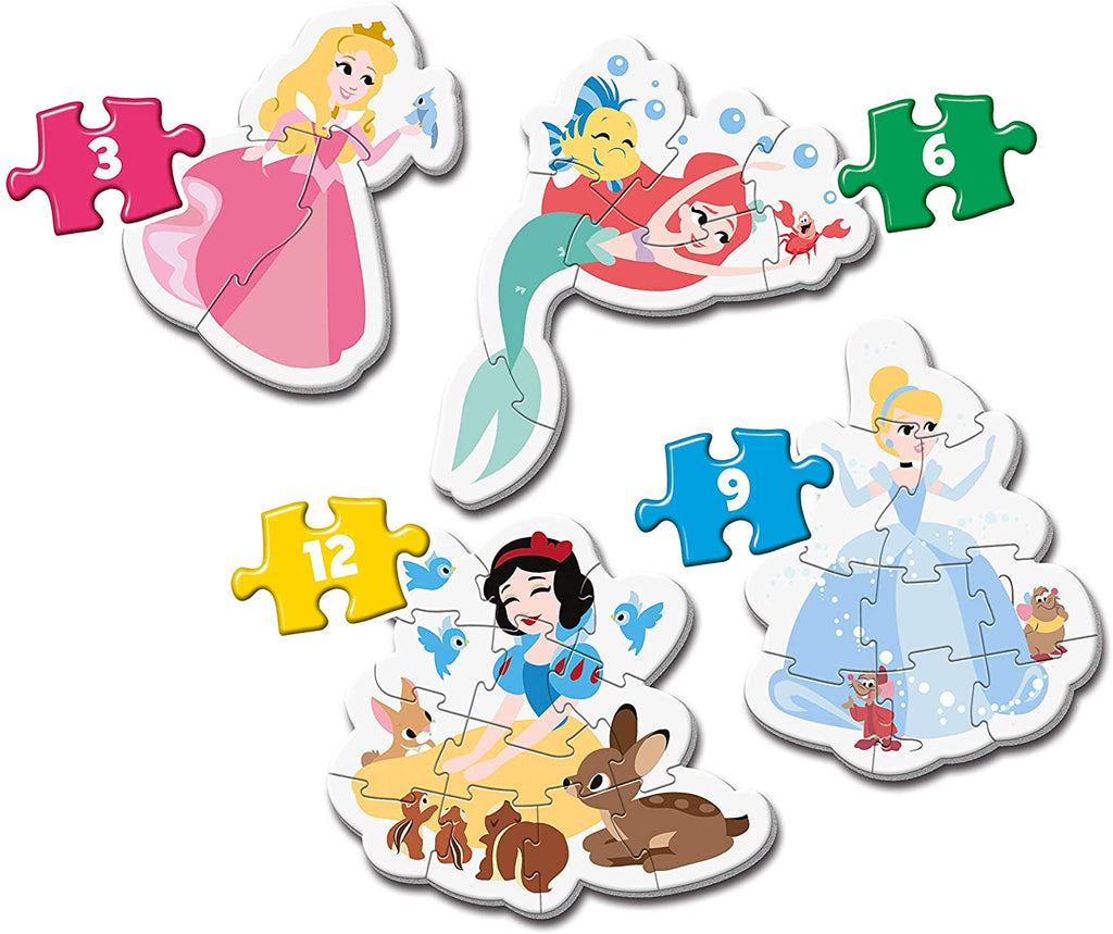 SUPER COLOUR: My First Puzzle - Disney Princess 3-6-9-12pcs
