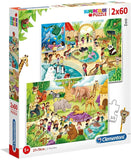 2 x 60pc Lo Zoo- Puzzle