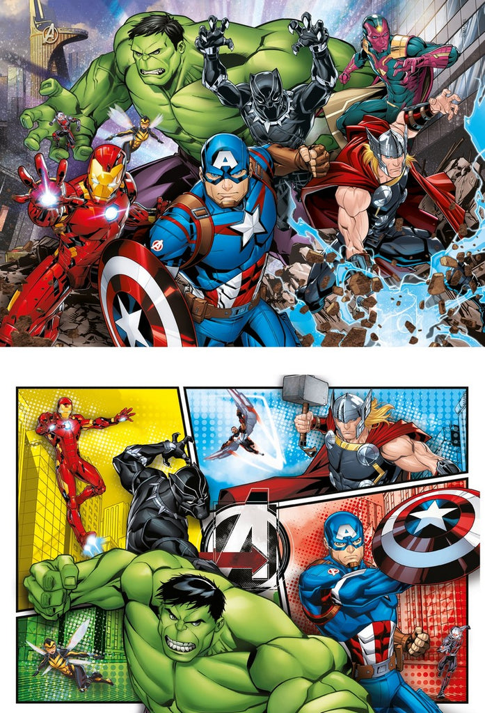SUPER COLOUR: 2 X 60pc Avengers - Marvel