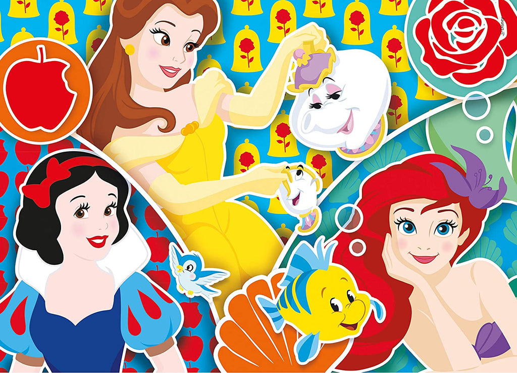 SUPER COLOUR: 2 x 20pc Disney Princess Puzzles