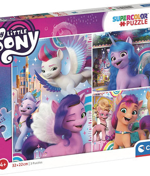 SUPER COLOUR: 3 x 48pc My Little Pony