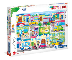 SUPER COLOUR: 104pc In The City Puzzle