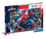 SUPER COLOUR: 104pc Spider-Man Puzzle