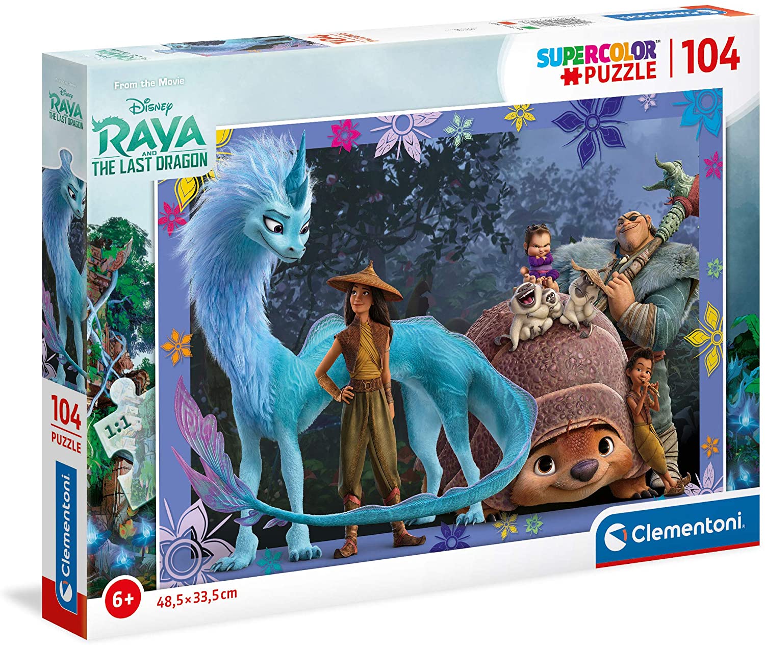 Puzzle de Raya y El Ultimo Dragon para Niñas y Niños de 5 - 6 Años 2 x 60  Piezas Clementoni 21616 DISNEY RAYA