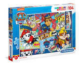 SUPER COLOUR: 104pc Paw PatrolCollage Puzzle