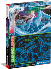 Load image into Gallery viewer, GLOWING LIGHTS: 104pc Frozen 2 (Glowing) Puzzle