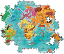 Load image into Gallery viewer, SUPER COLOUR: 250PC, ANIMALS IN THE WORLD, (MAPPE GEO MONDO)  in the World, (Mappe Geo Mondo), 250pc Puzzle