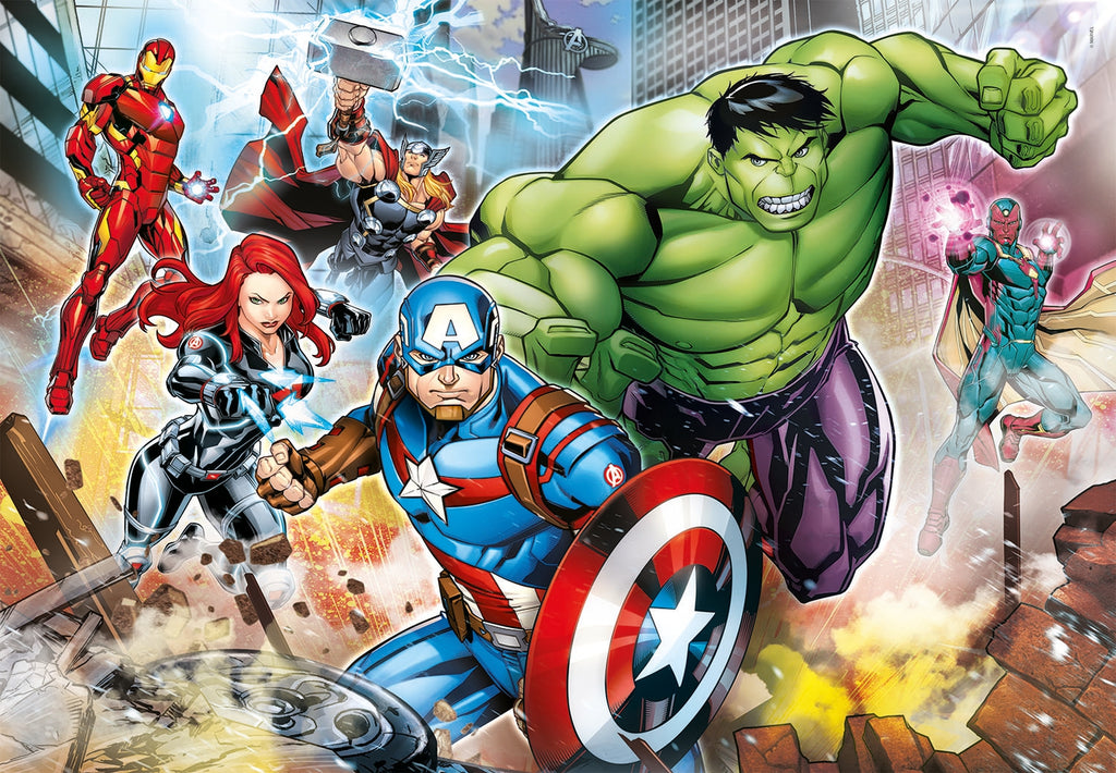 SUPER COLOUR: 180pc Marvel Avengers Children's Puzzle