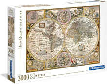 Load image into Gallery viewer, 3000pcs Old Map Puzzle