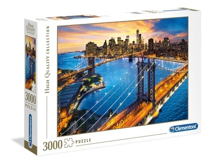 3000pc, New York 2 Bridges At Night
