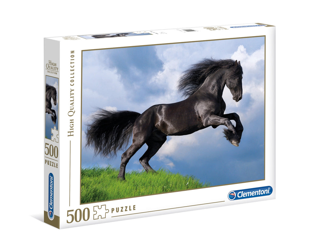 500Pc Fresian Black Horse Puzzle