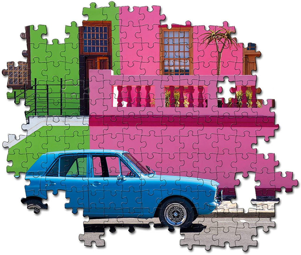 500PCS The Blue Car Puzzle