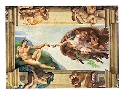 MUSEUM COLLECTION: 1000PC, THE CREATION OF MAN - MICHELANGELO